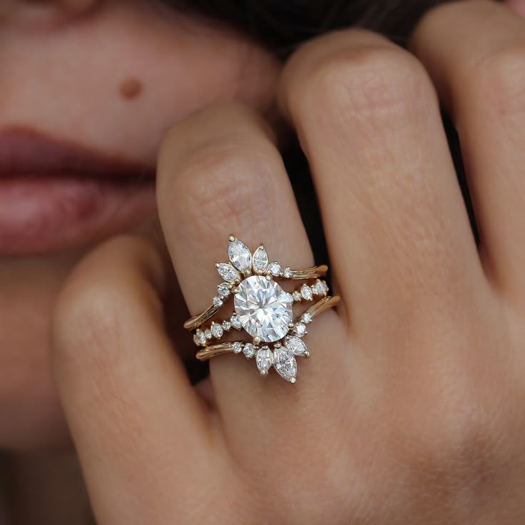 Moissanite Bridal Ring Sets