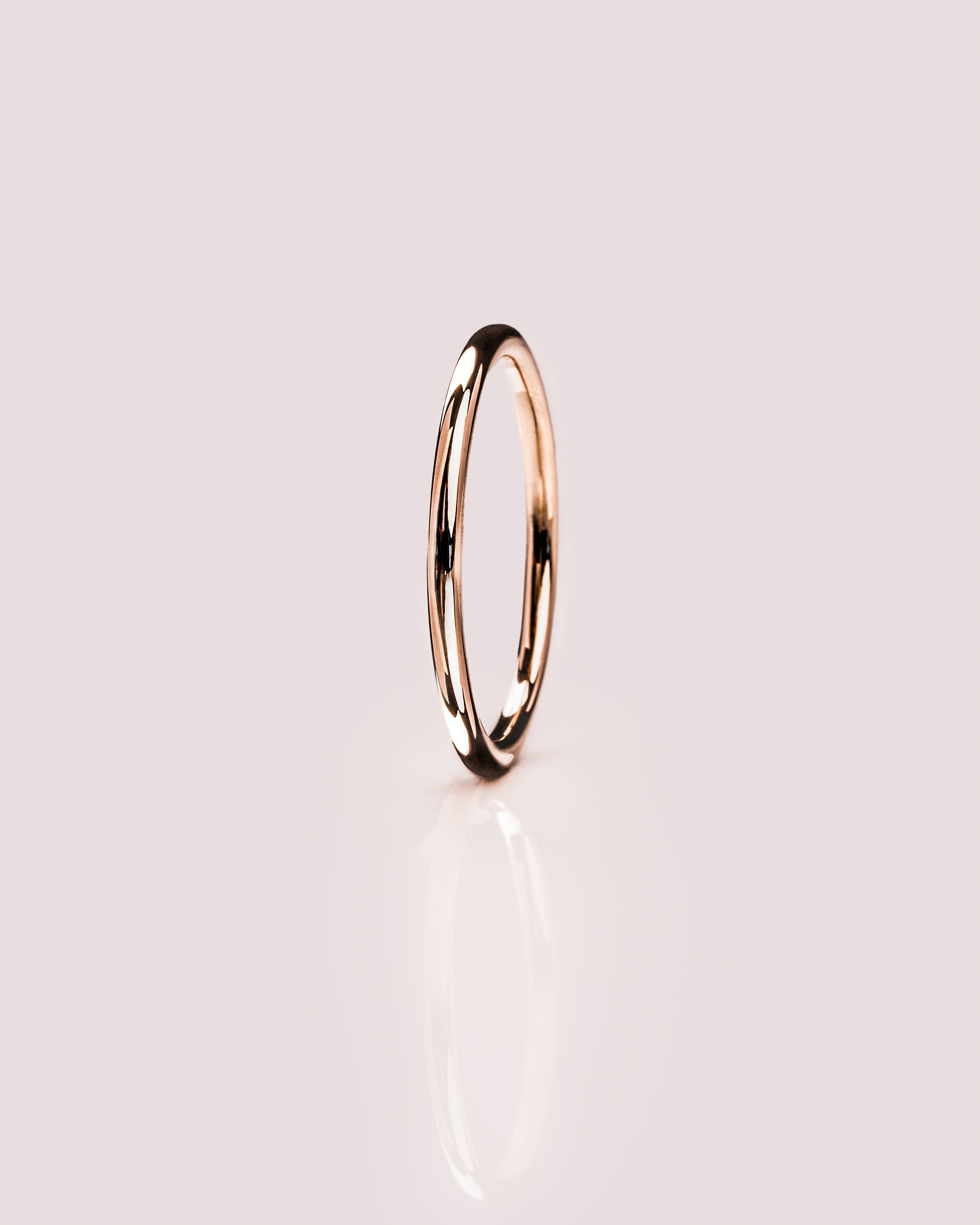 Classic Plain Gold Wedding Band - crownmoissanite