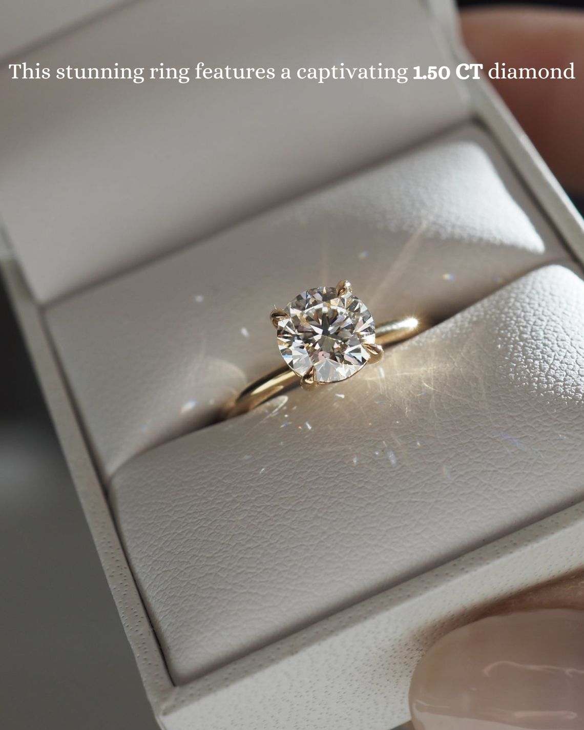 1.5 CT Round E/VS1 CVD Diamond Solitaire Engagement Ring - Camila Brown