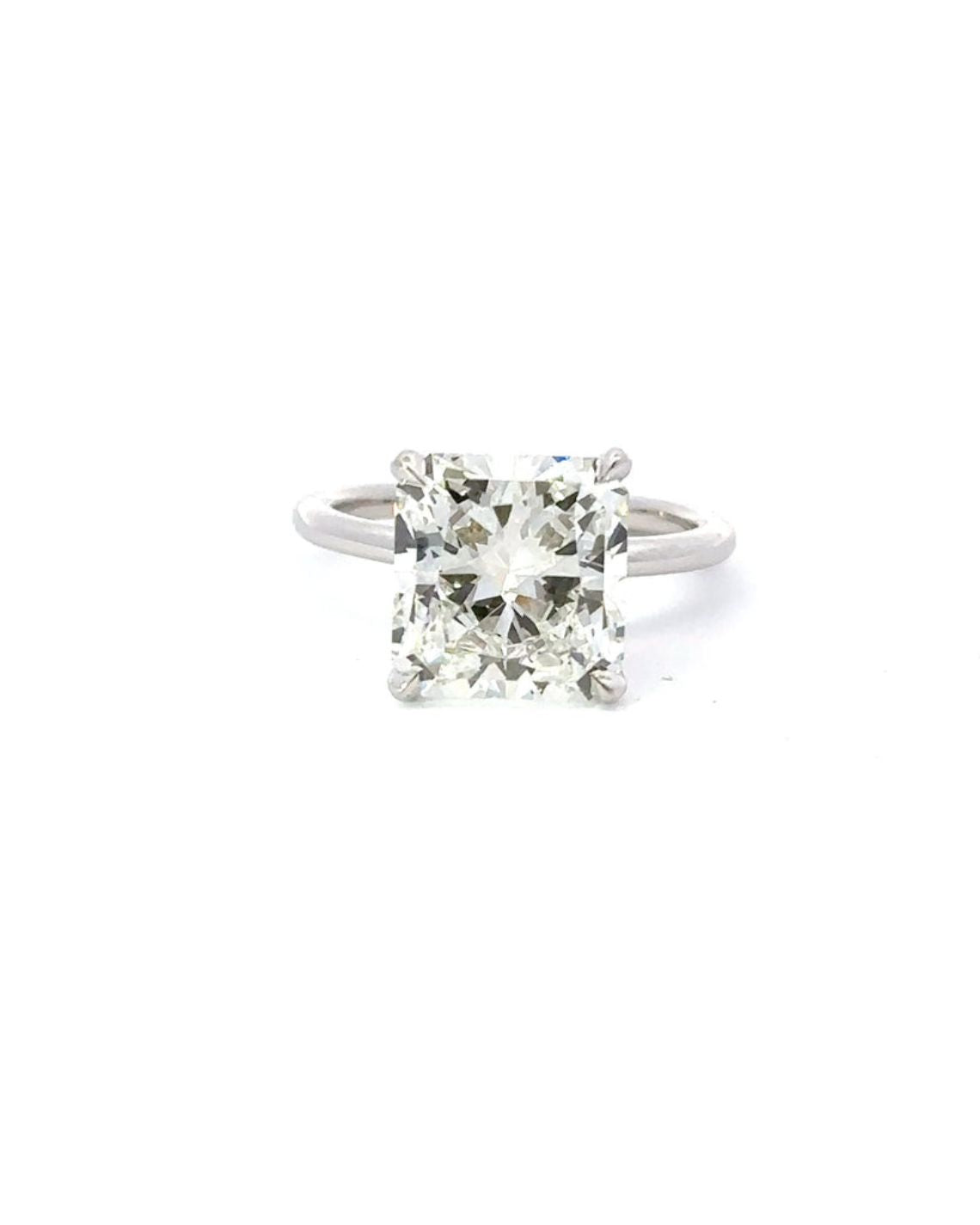 3.21-5.21 CT Radiant F/VS2 CVD Diamond Solitaire Engagement Ring - Camila Brown