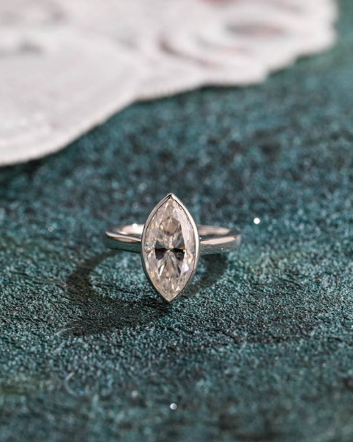 1.0-3.0 CT Oval Cut F/VS1 CVD Diamond Cluster Engagement Ring - Camila Brown