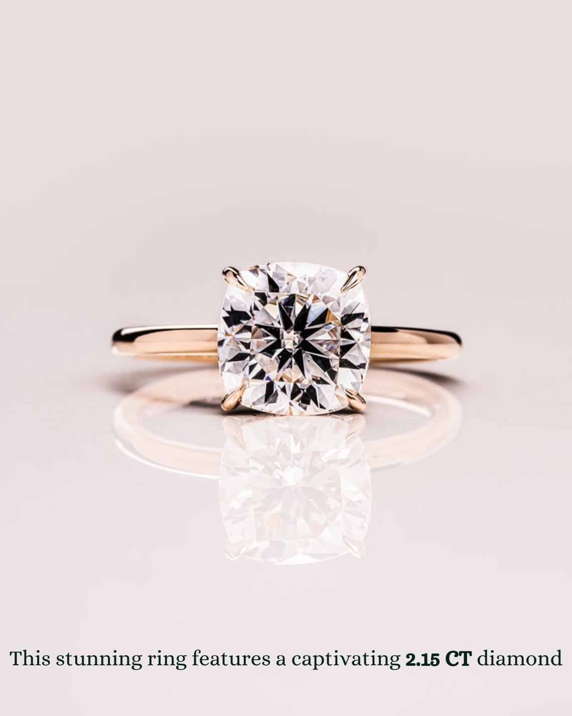 1.15 - 3.15 CT Cushion F/VS1 CVD Diamond Hidden Halo Engagement Ring - Camila Brown