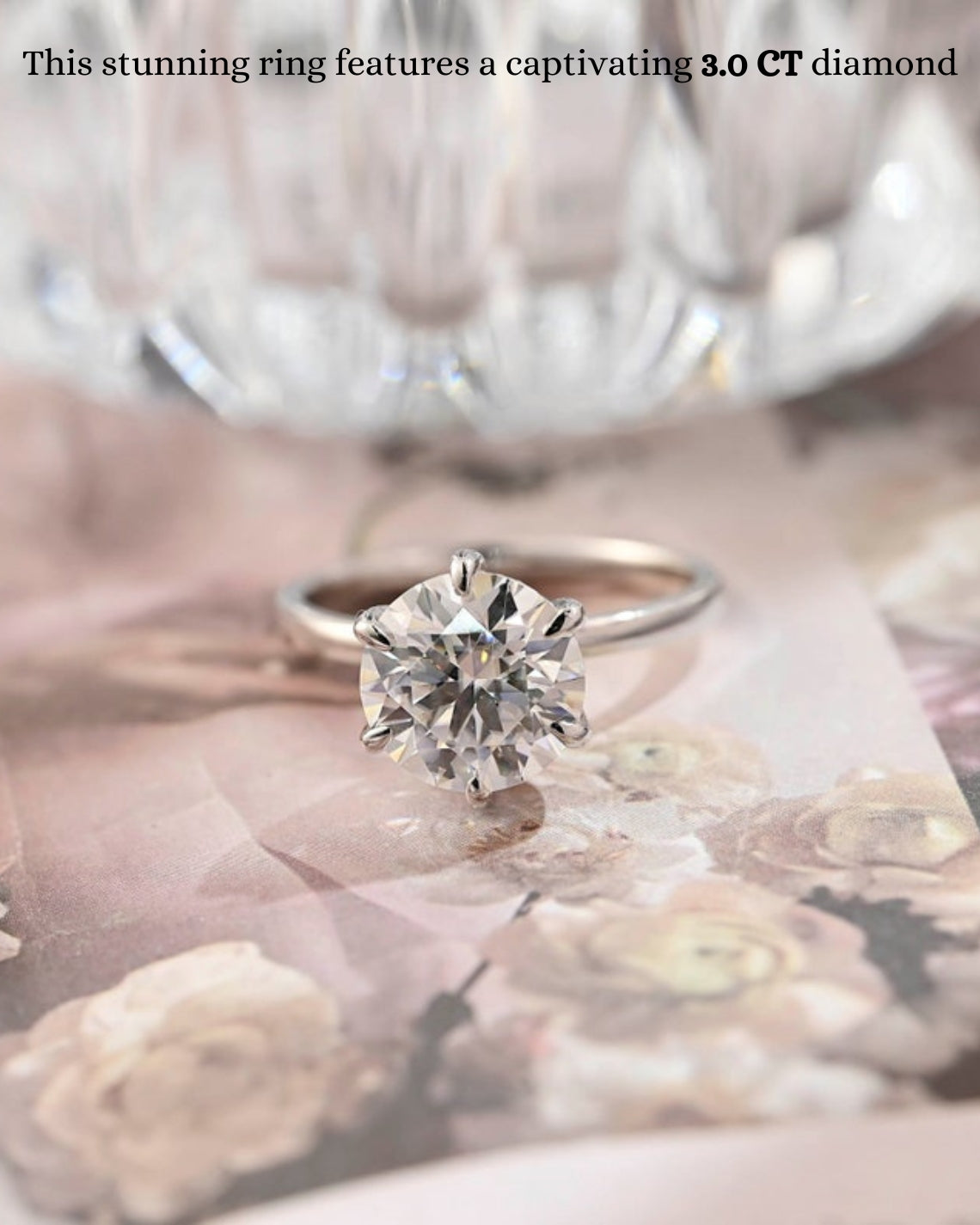 1.0 - 3.0 CT Round F/VS1 CVD Diamond Hidden Halo solitaire Engagement Ring - Camila Brown