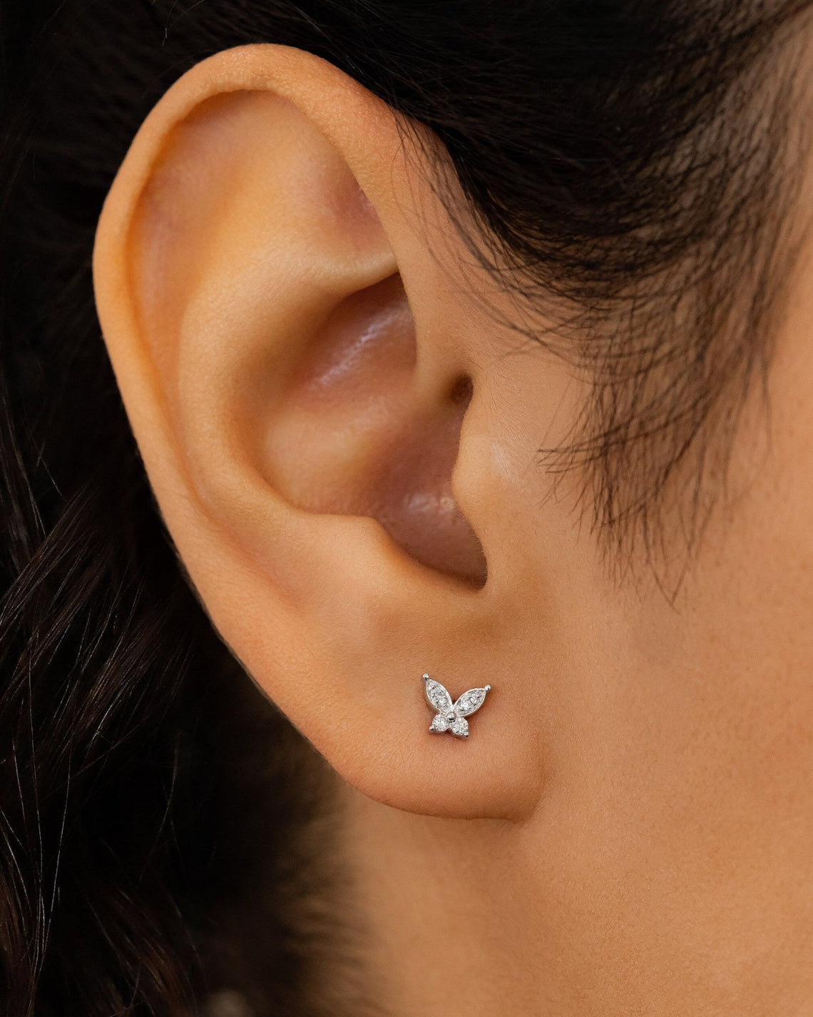 0.80 TCW Round Moissanite Diamond Stud Earrings - Camila Brown