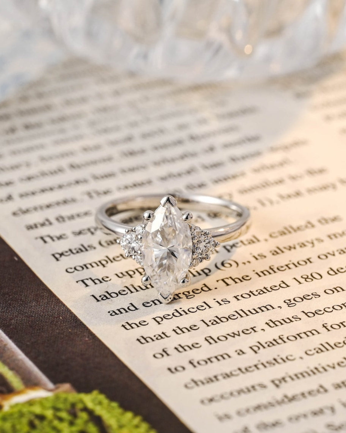 1.0 - 30 CT Marquise F/VS1 CVD Diamond Cluster Engagement Ring - Camila Brown