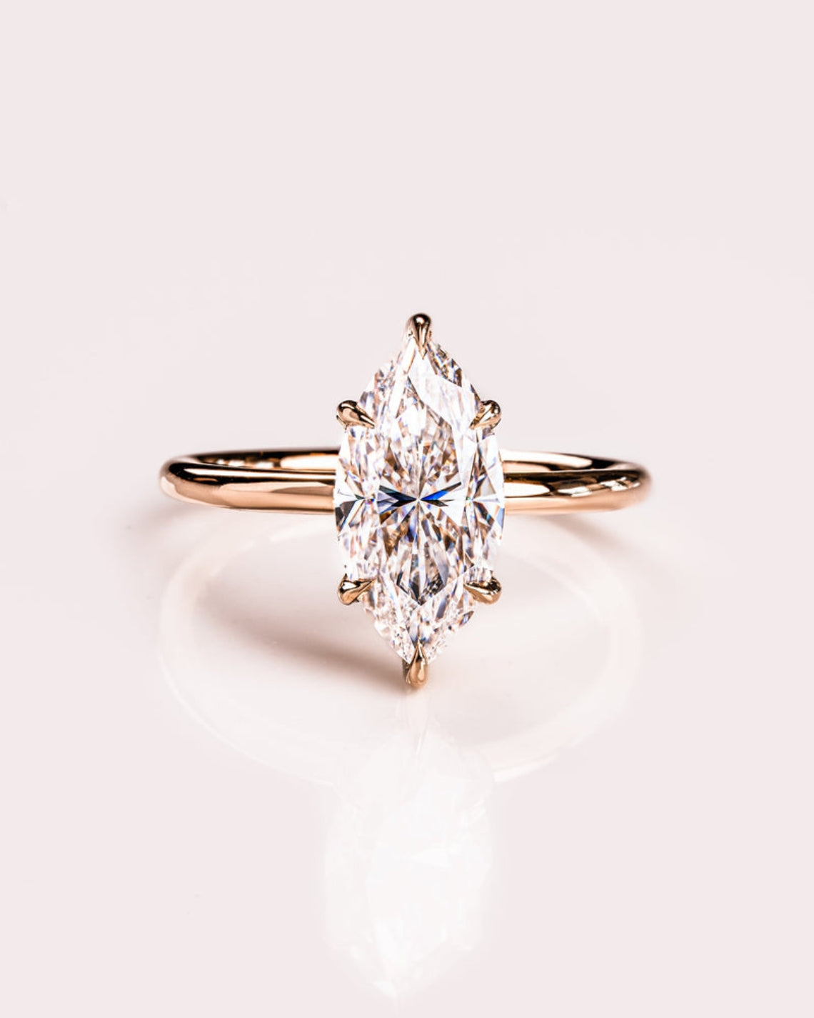 1.56 -3.56 CT Marquise E/VS2 CVD Diamond Hidden Halo Engagement Ring - Camila Brown