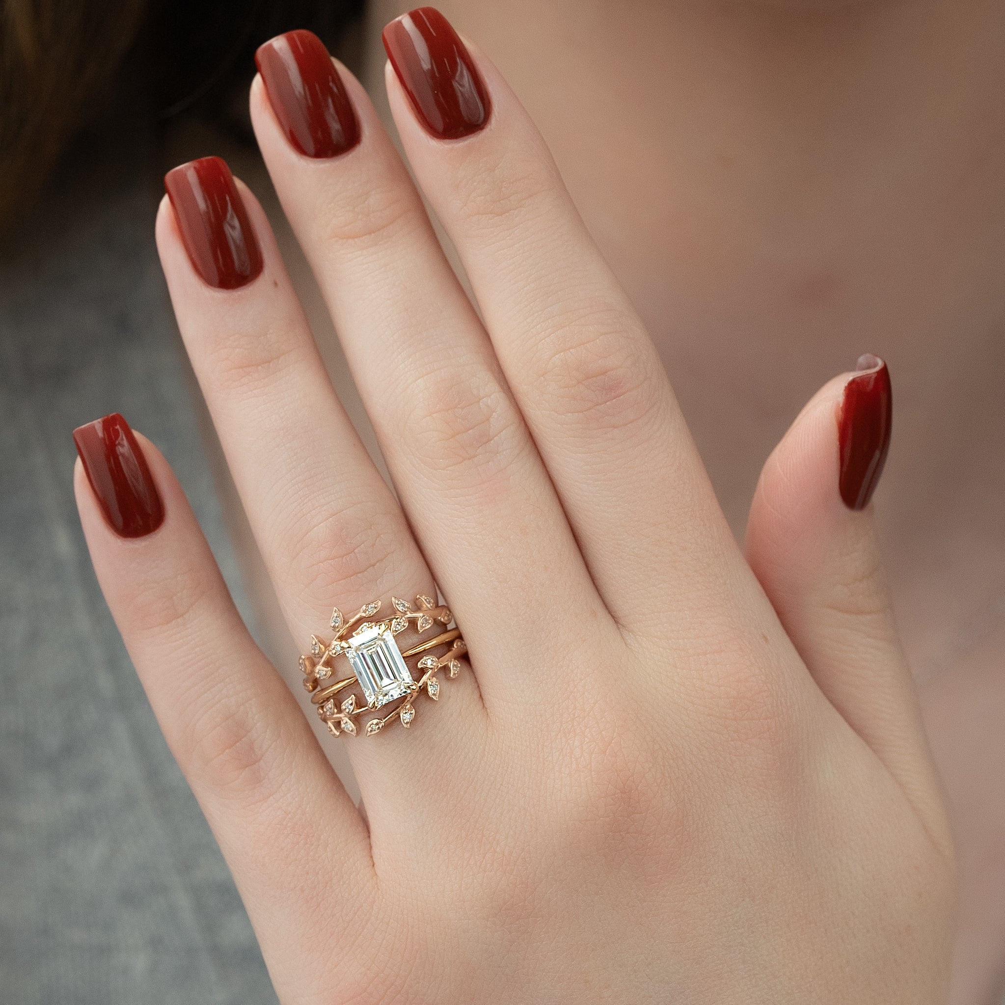 2.0 - 4.0 CT Emerald Cut Lab Grown Diamond Solitaire Engagement Ring