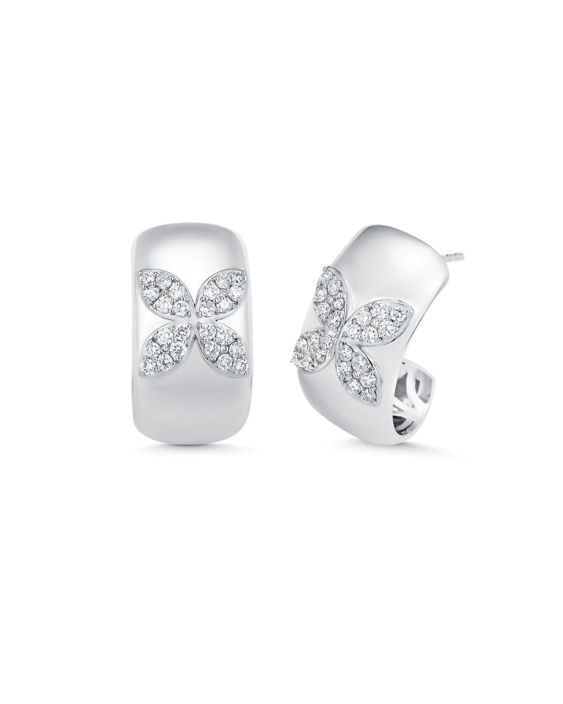 0.73 TCW Round Moissanite Diamond Petite Earrings - Camila Brown