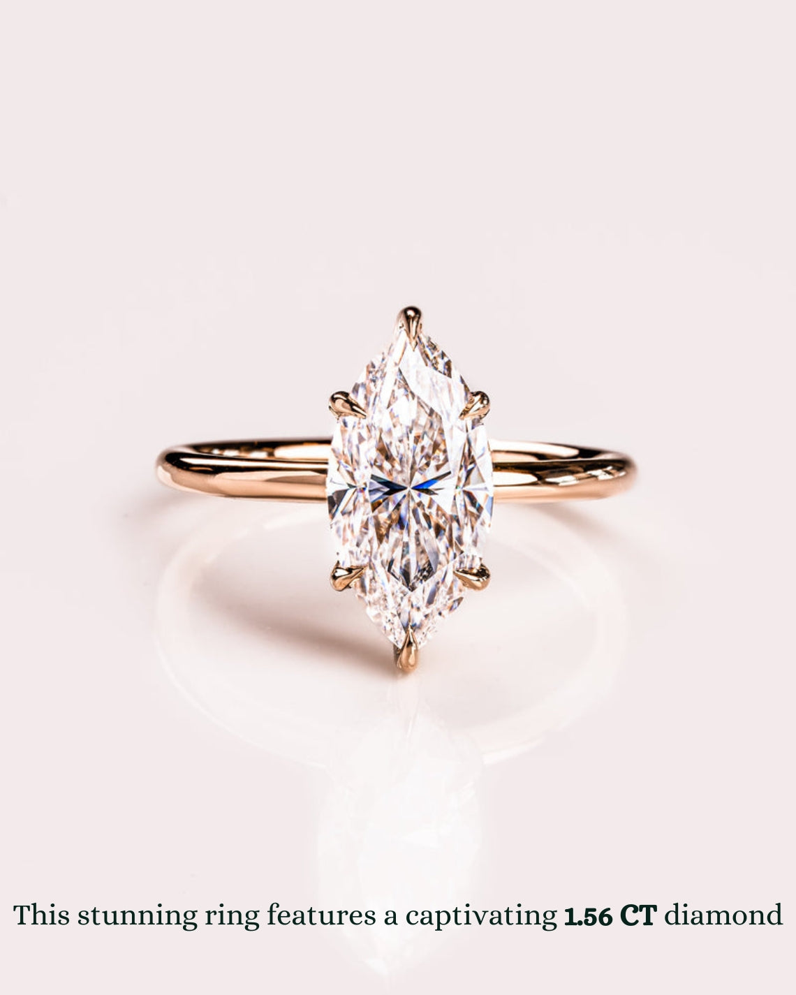 1.56 -3.56 CT Marquise E/VS2 CVD Diamond Hidden Halo Engagement Ring - Camila Brown