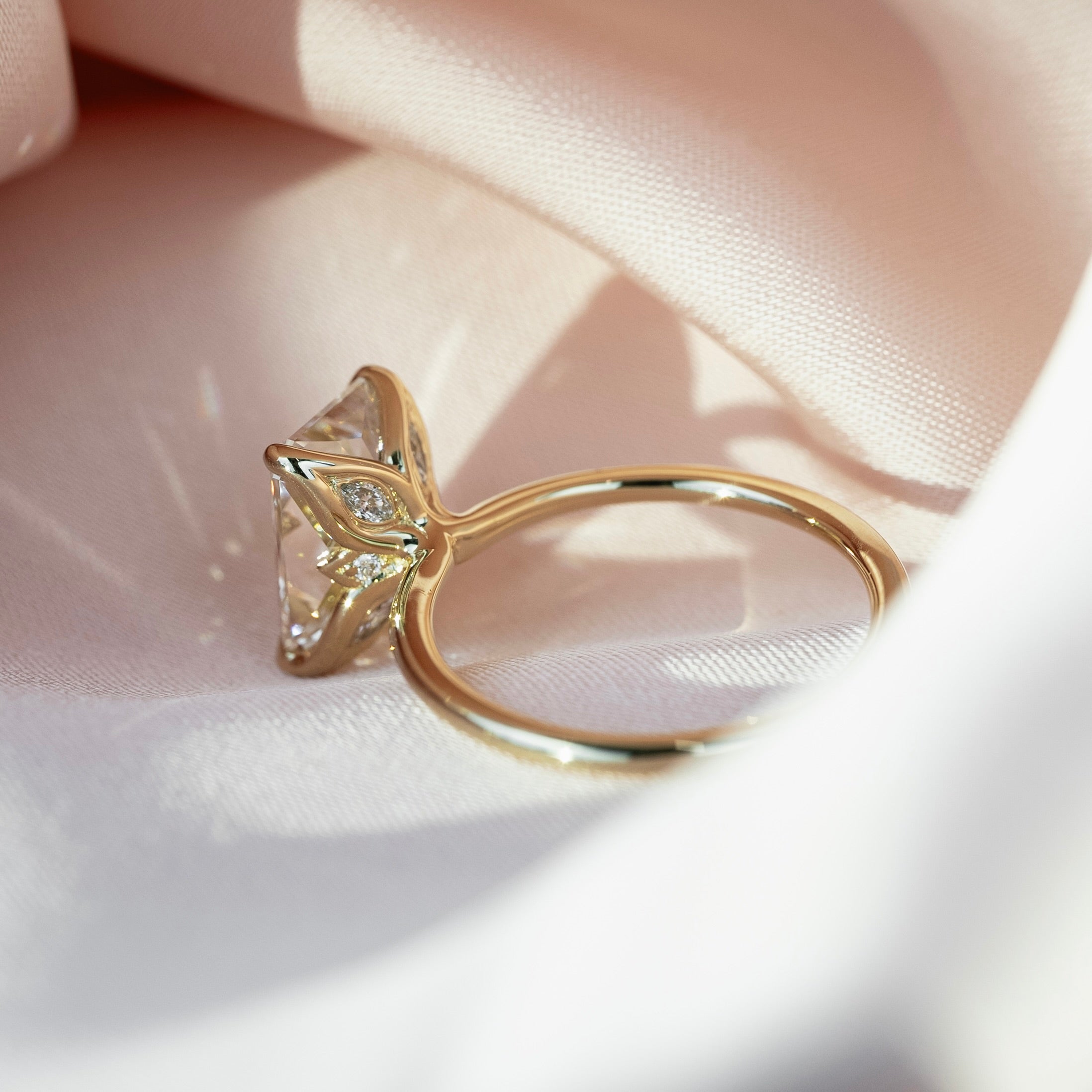 2.0 - 4.0  CT Radiant Cut  Lab Grown Diamond Solitaire Engagement Ring