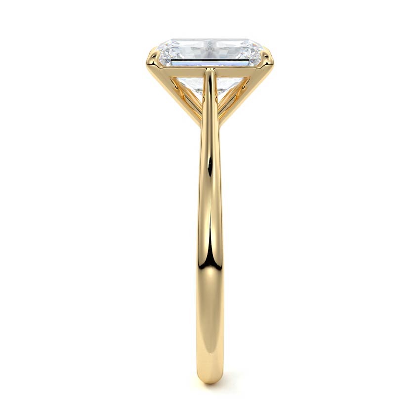 3.0 Carats Lab Grown Diamond Radiant Shape E-VS1 Solitaire Engagement Ring - Camila Brown