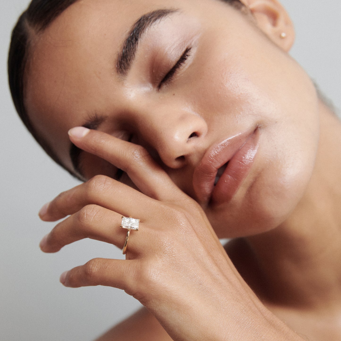 1.5 CT Radiant E/VS1 CVD Diamond Solitaire Engagement Ring - Camila Brown