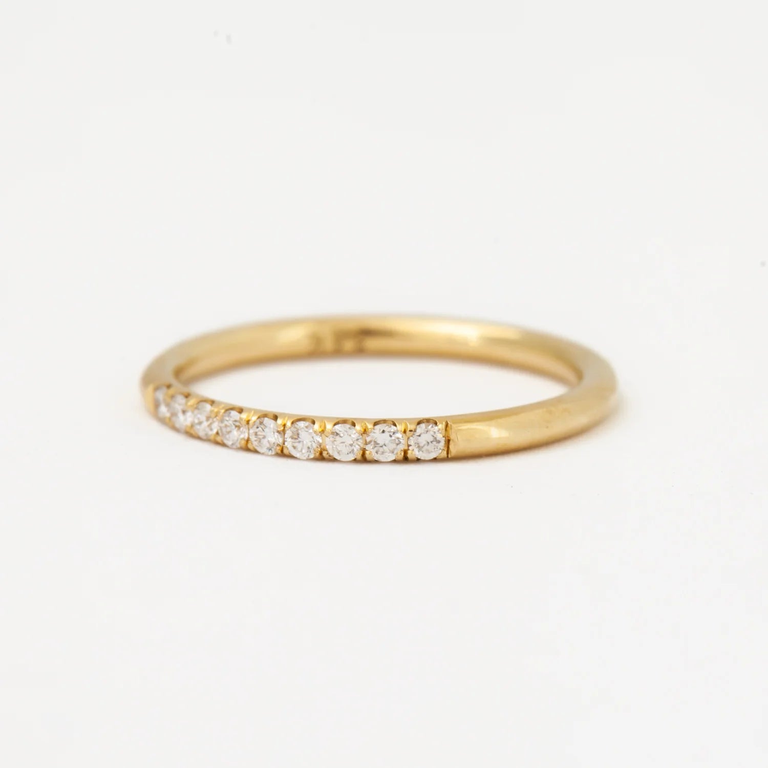 0.30 TCW Round CVD Diamond Eternity Wedding Band
