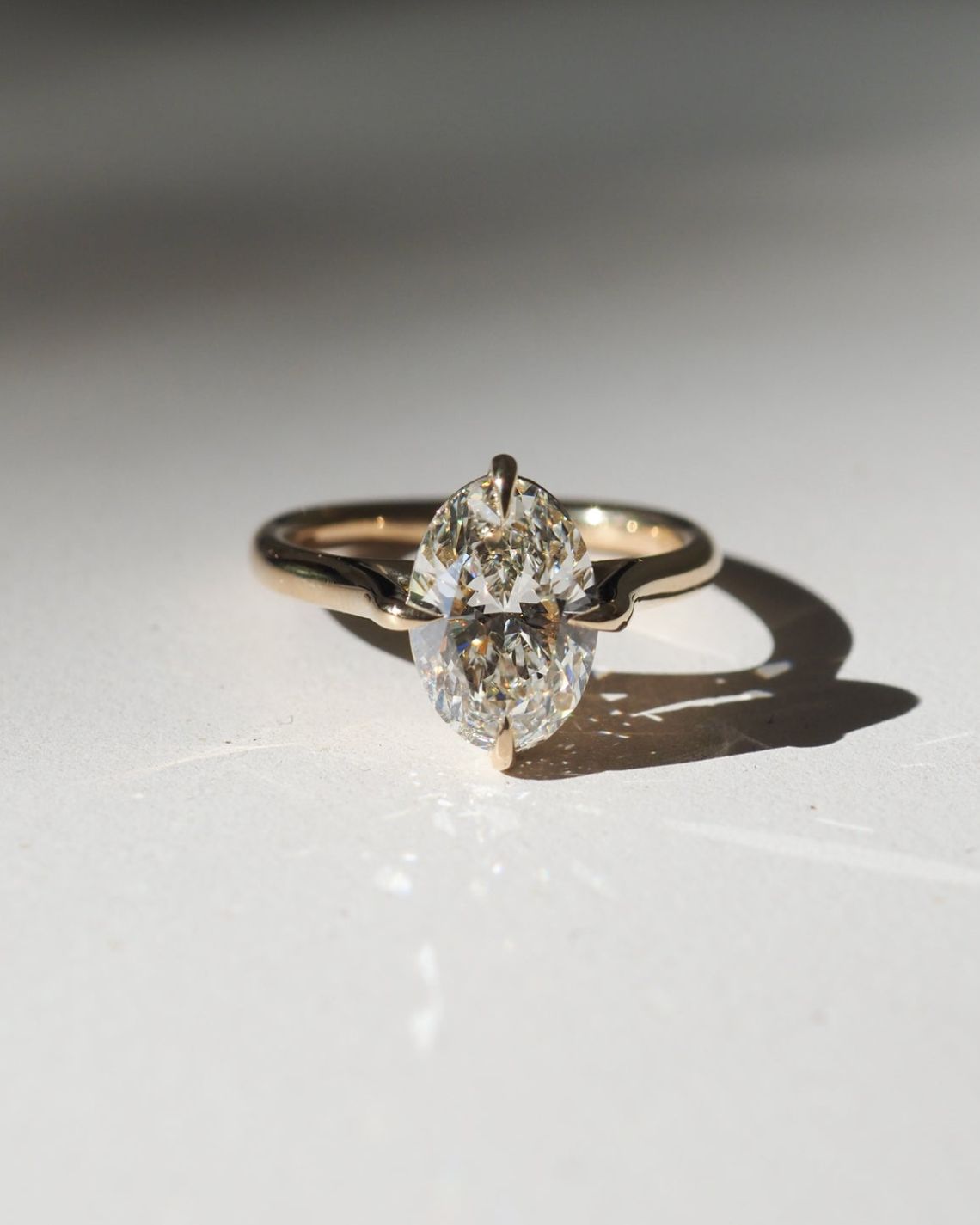 1.5 CT Oval F/VS1 CVD Diamond Solitaire Engagement Ring - Camila Brown