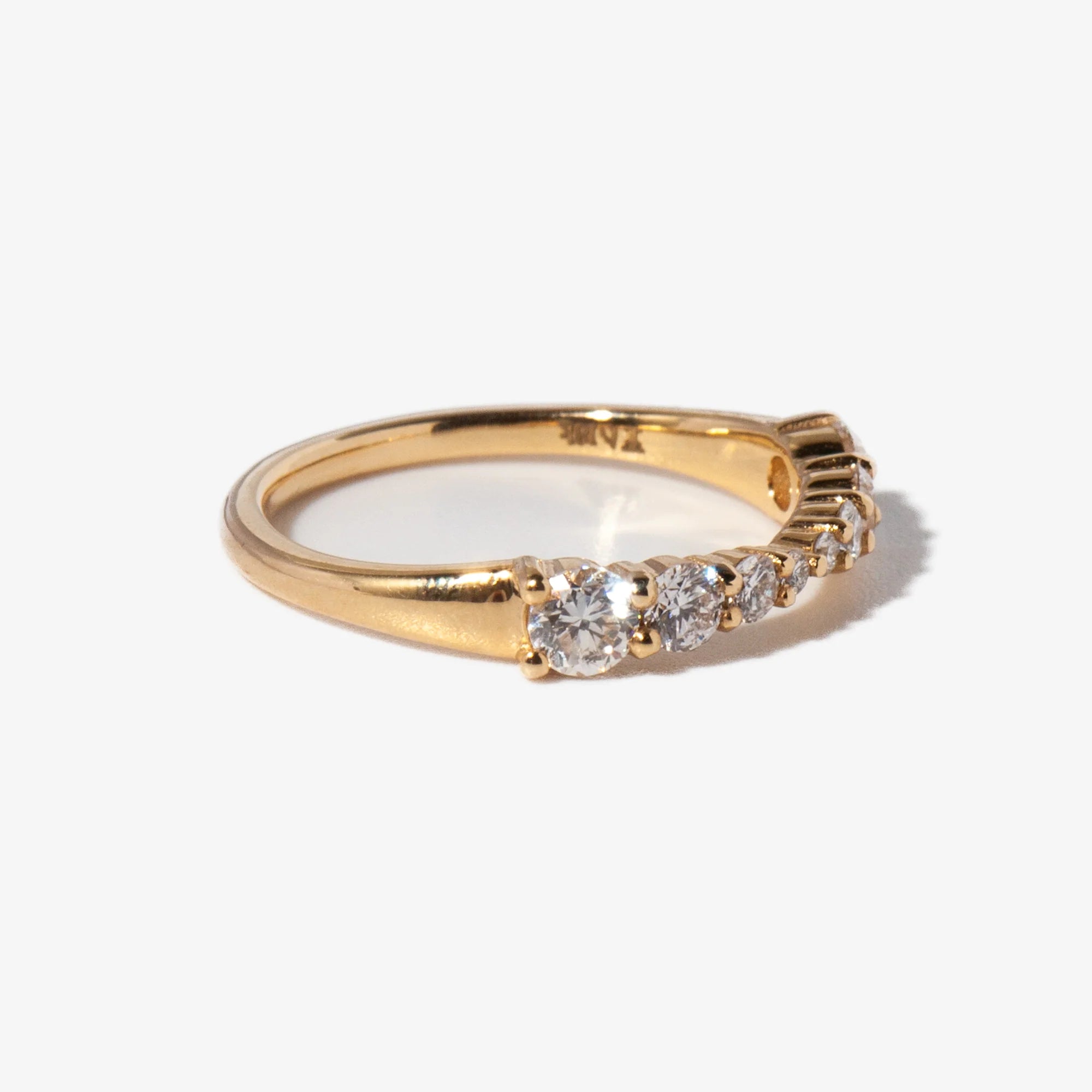 0.32 TCW Round CVD Diamond Etrnity Wedding Band
