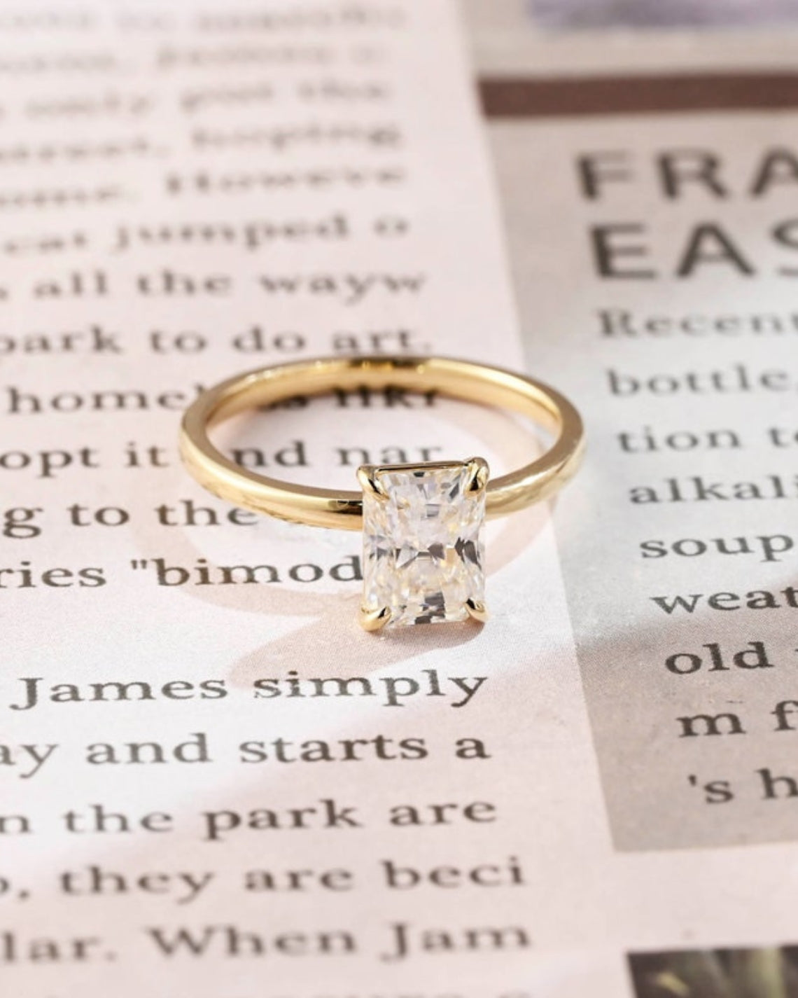 1.0-3.0 CT Radiant E/VS1 CVD Diamond Solitaire Engagement Ring - Camila Brown