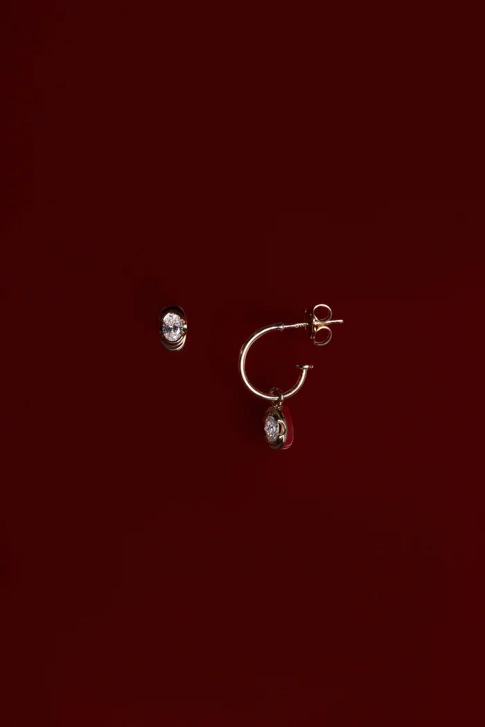 0.20 CT Mini Oval Cut Moissanite Diamond Studs Earrings