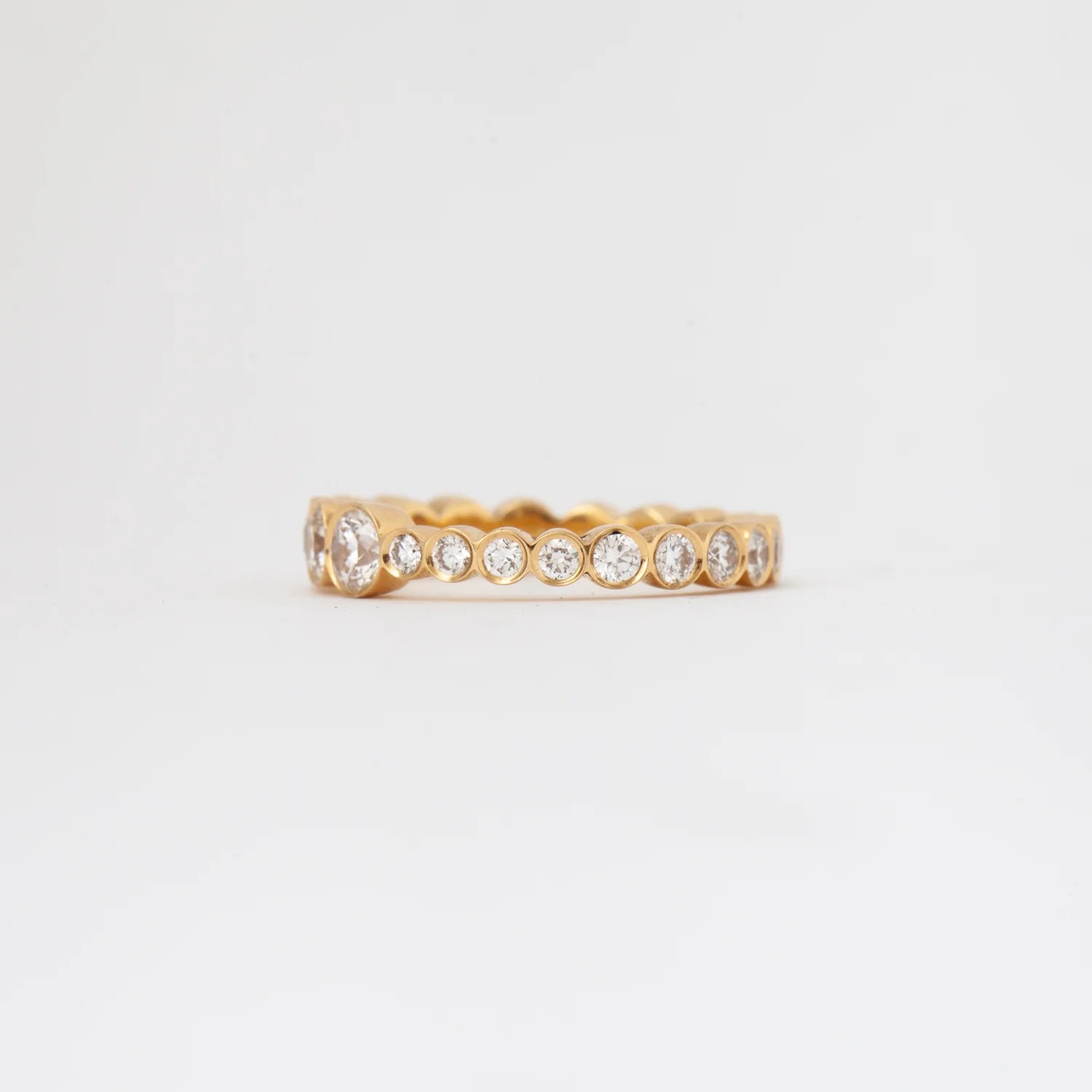 1.66 TCW Round CVD Diamond Full Eternity Wedding Band