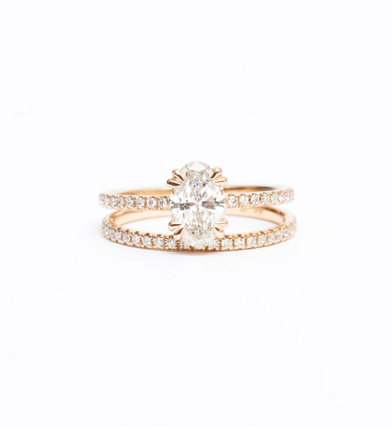 0.17 TCW Round CVD Diamond Half Eternity Wedding Band