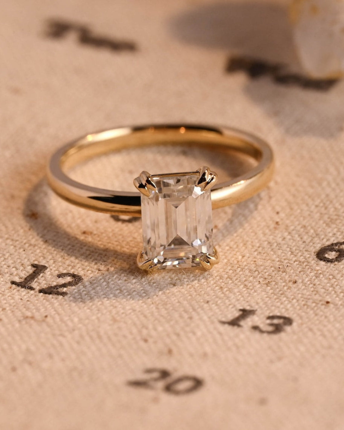 1.0-3.0 CT Emerald E/VS1 CVD Diamond Solitaire Engagement Ring - Camila Brown