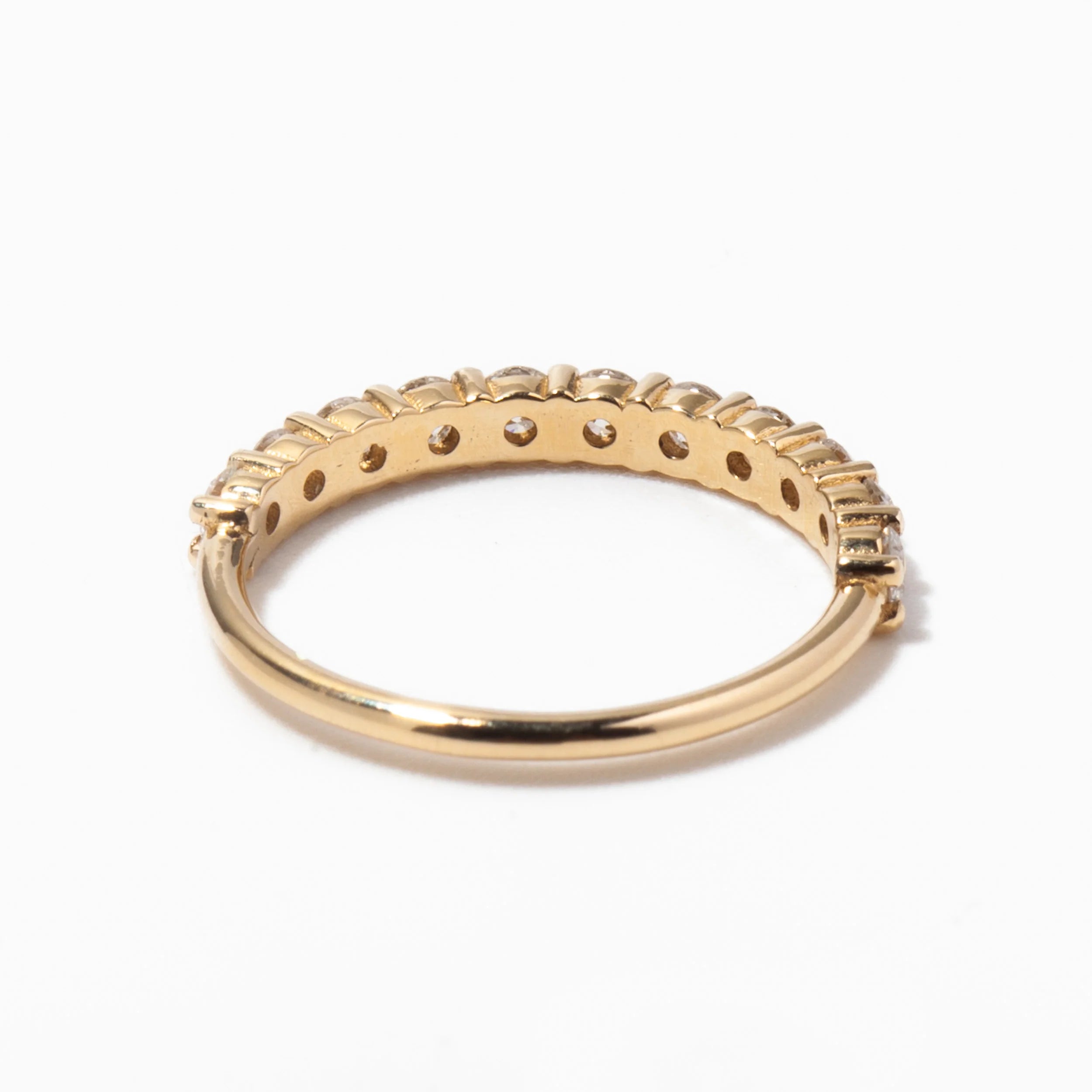 0.20 TCW Round CVD Diamond Eternity Wedding Band