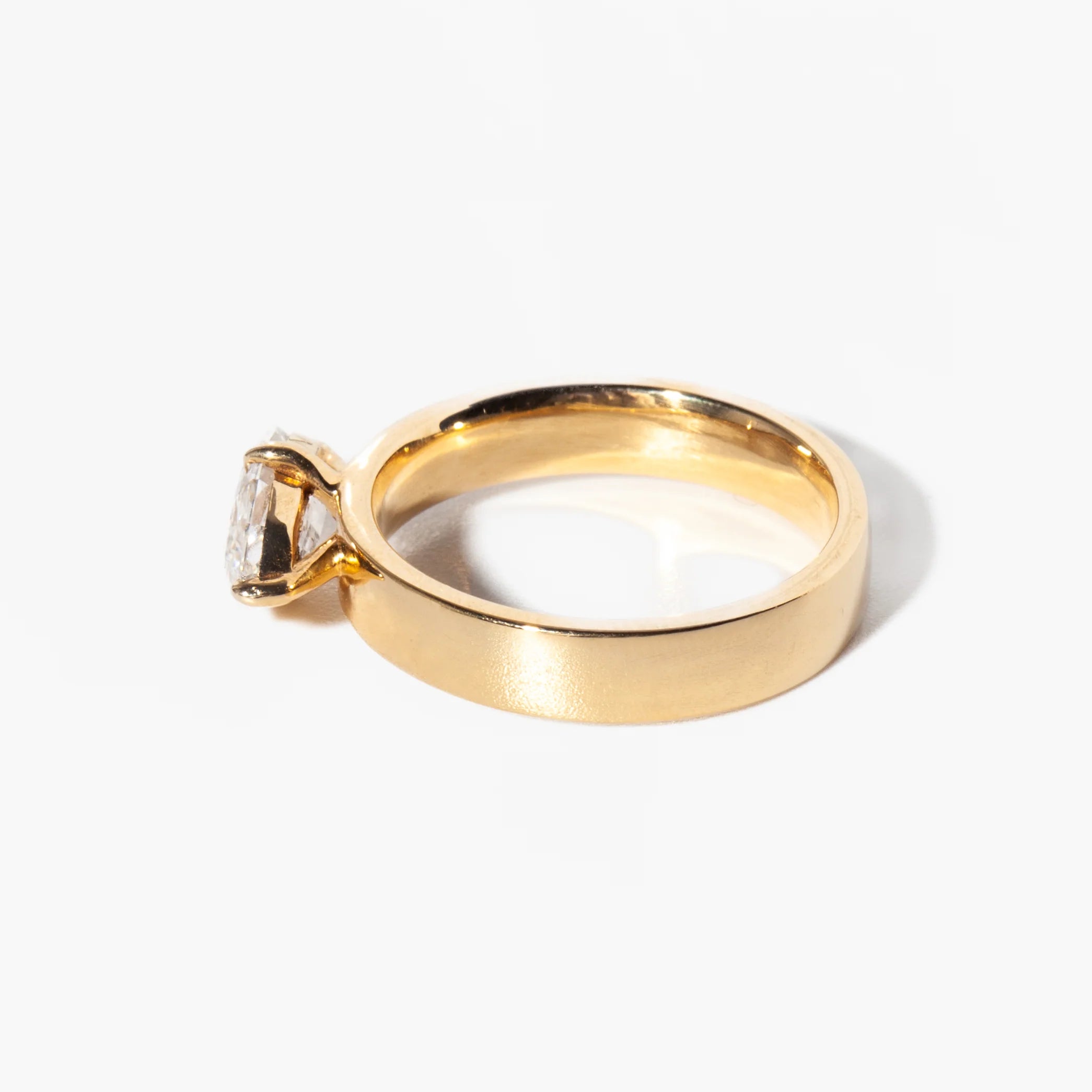 1.40 -3.50 CT Marquise CVD Diamond Solitaire Engagement Ring