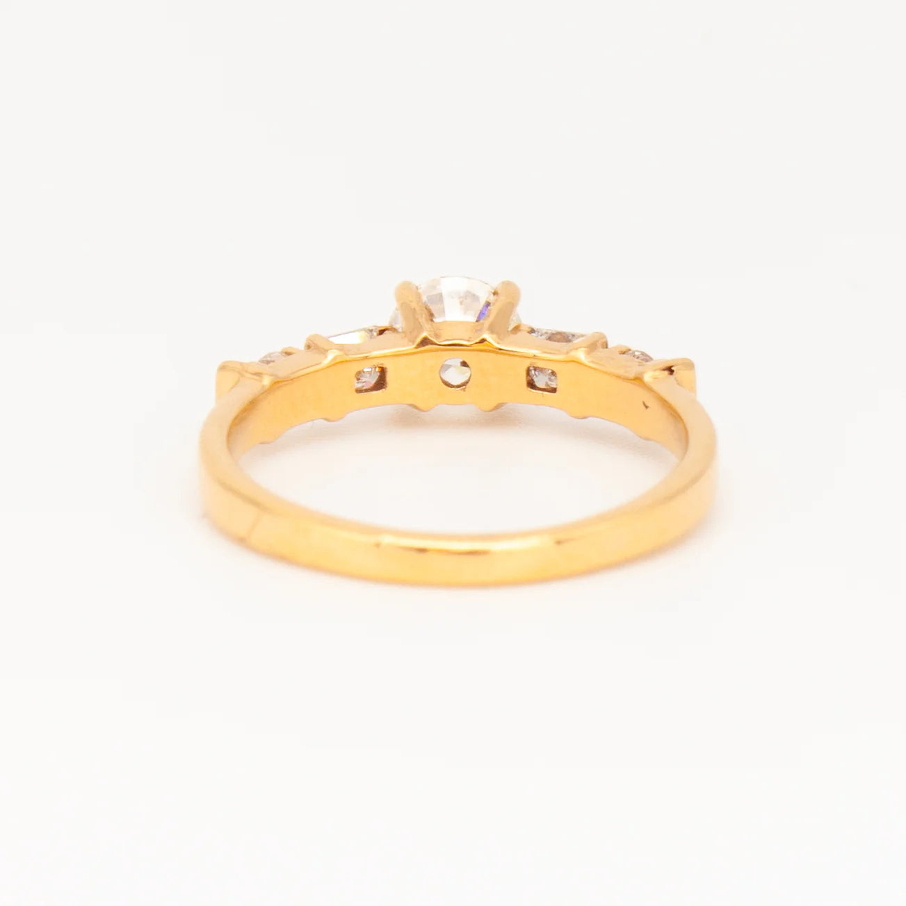 0.50 -2.50 CT Round CVD Diamond Solitaire Engagement Ring