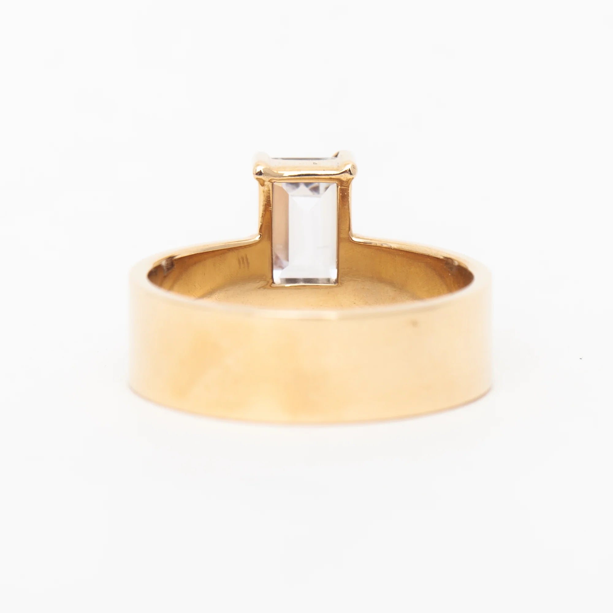 1.0 -2.0 CT Emerald CVD Diamond Solitaire Engagement Ring