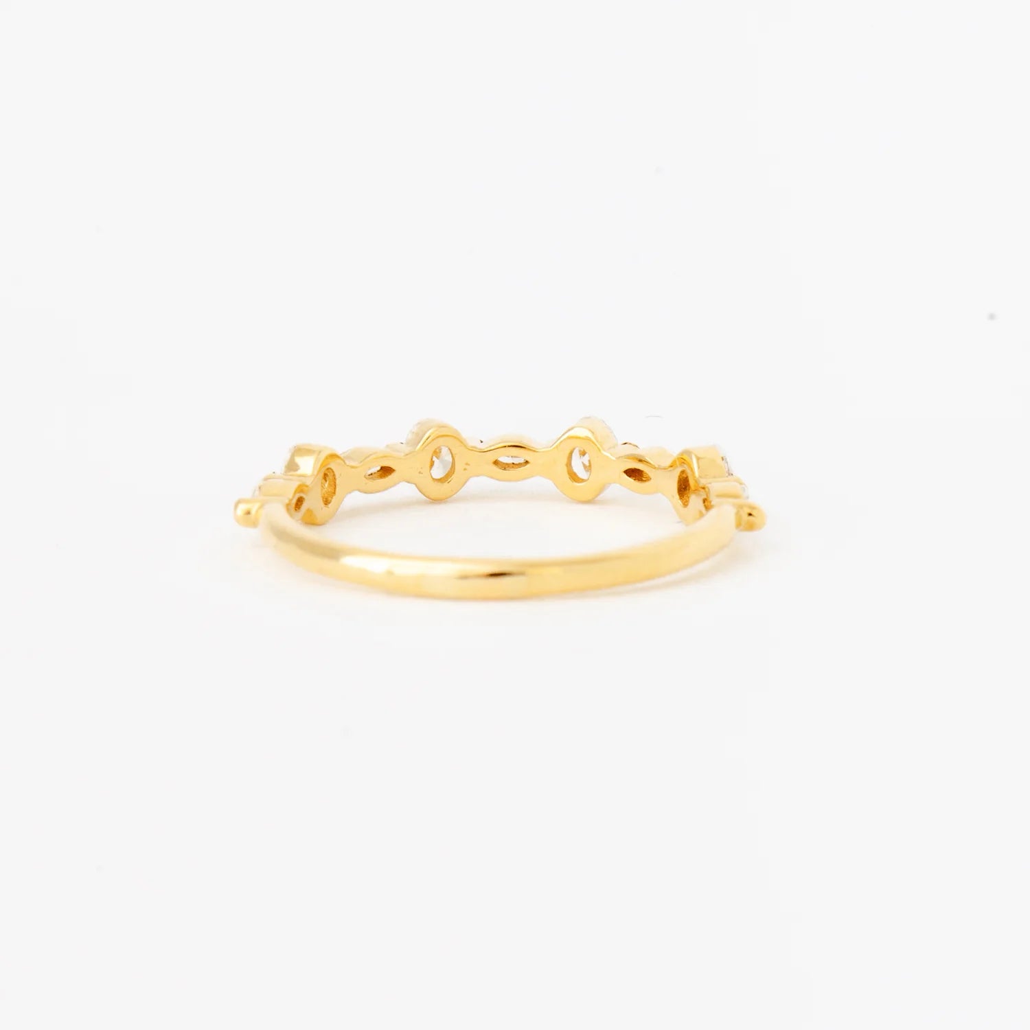 0.5 TCW Oval & Marquise CVD Diamond Half Eternity Wedding Band