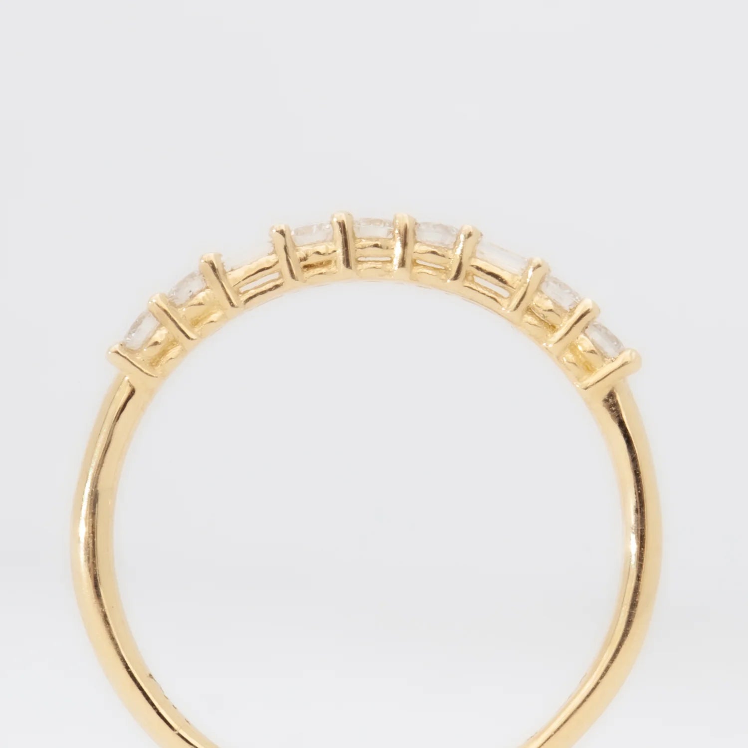 0.40 TCW Round CVD Diamond Eternity Wedding Band