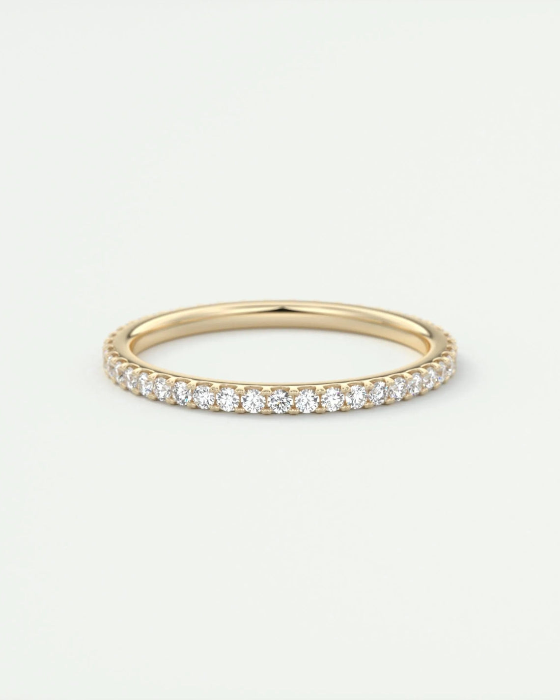 0.36 TCW Round CVD Diamond Full Eternity Wedding Band - Camila Brown