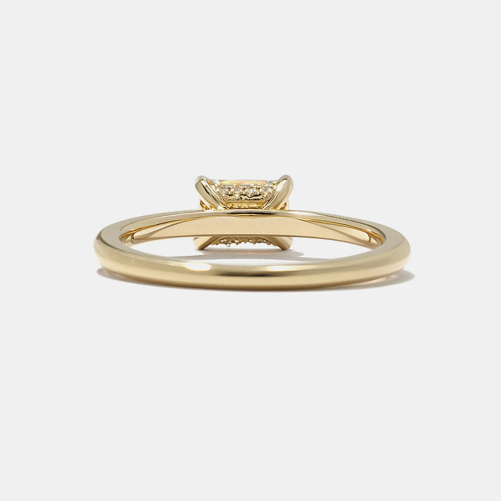0.75 -2.50 CT Emerald CVD Diamond Solitaire Engagement Ring