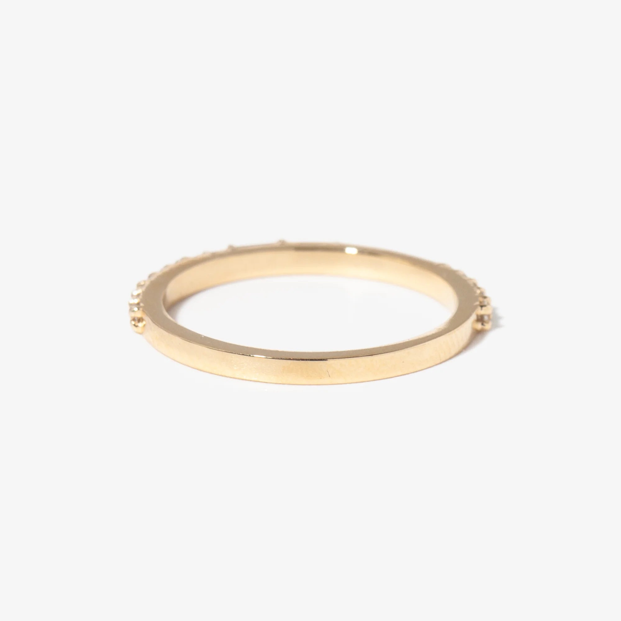 0.17 TCW Baguette & Round CVD Diamond Eternity Wedding Band