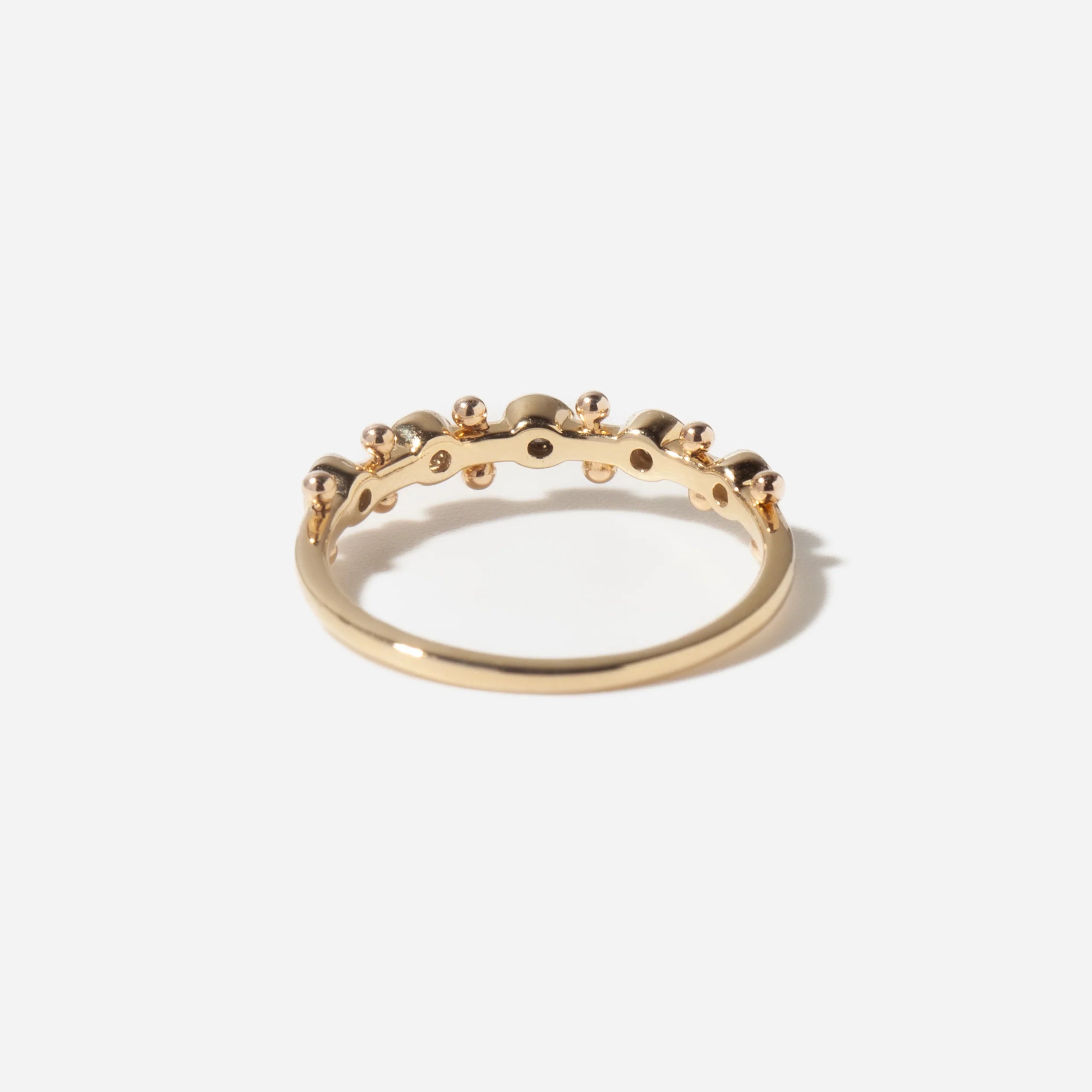 0.18 TCW Round CVD Diamond Five Stone Wedding Band