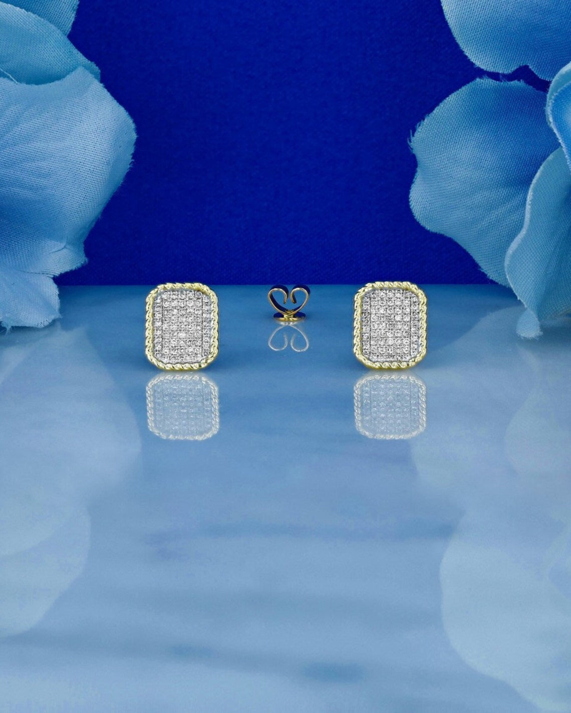 0.37 TCW Round Moissanite Diamond Stud Earrings - Camila Brown