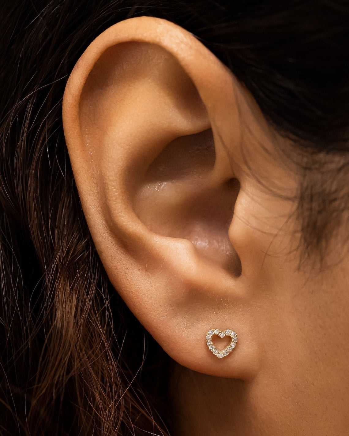 0.25 TCW-0.34 TCW Round Moissanite Diamond Hoop Earrings - Camila Brown