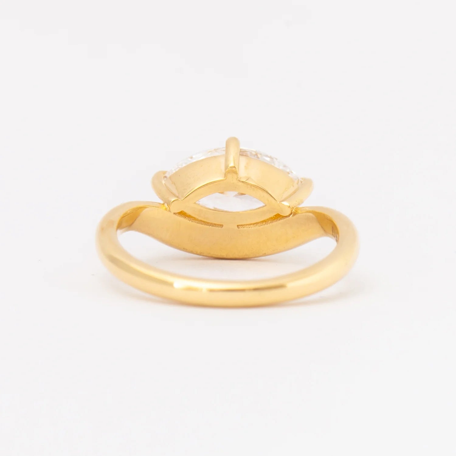 1.05-3.0 CT Marquise Lab Grown Diamond Solitaire Engagement Ring