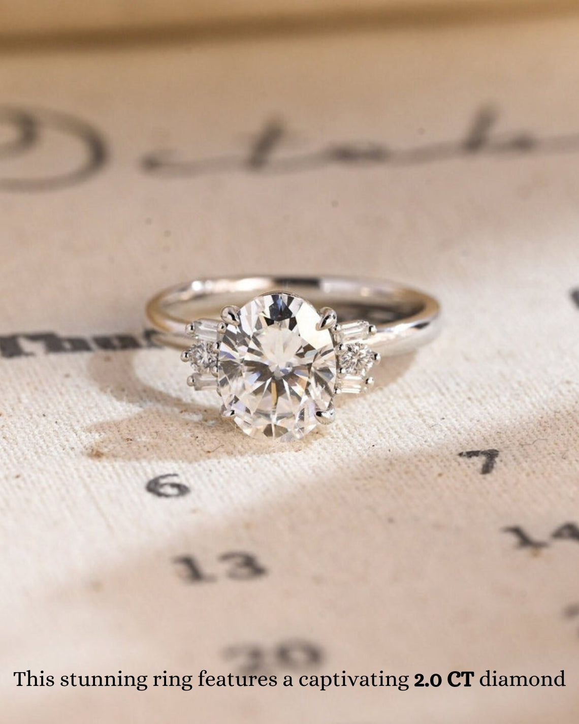 1.0 CT Oval F/VS1 CVD Diamond Hidden Halo Engagement Ring - Camila Brown