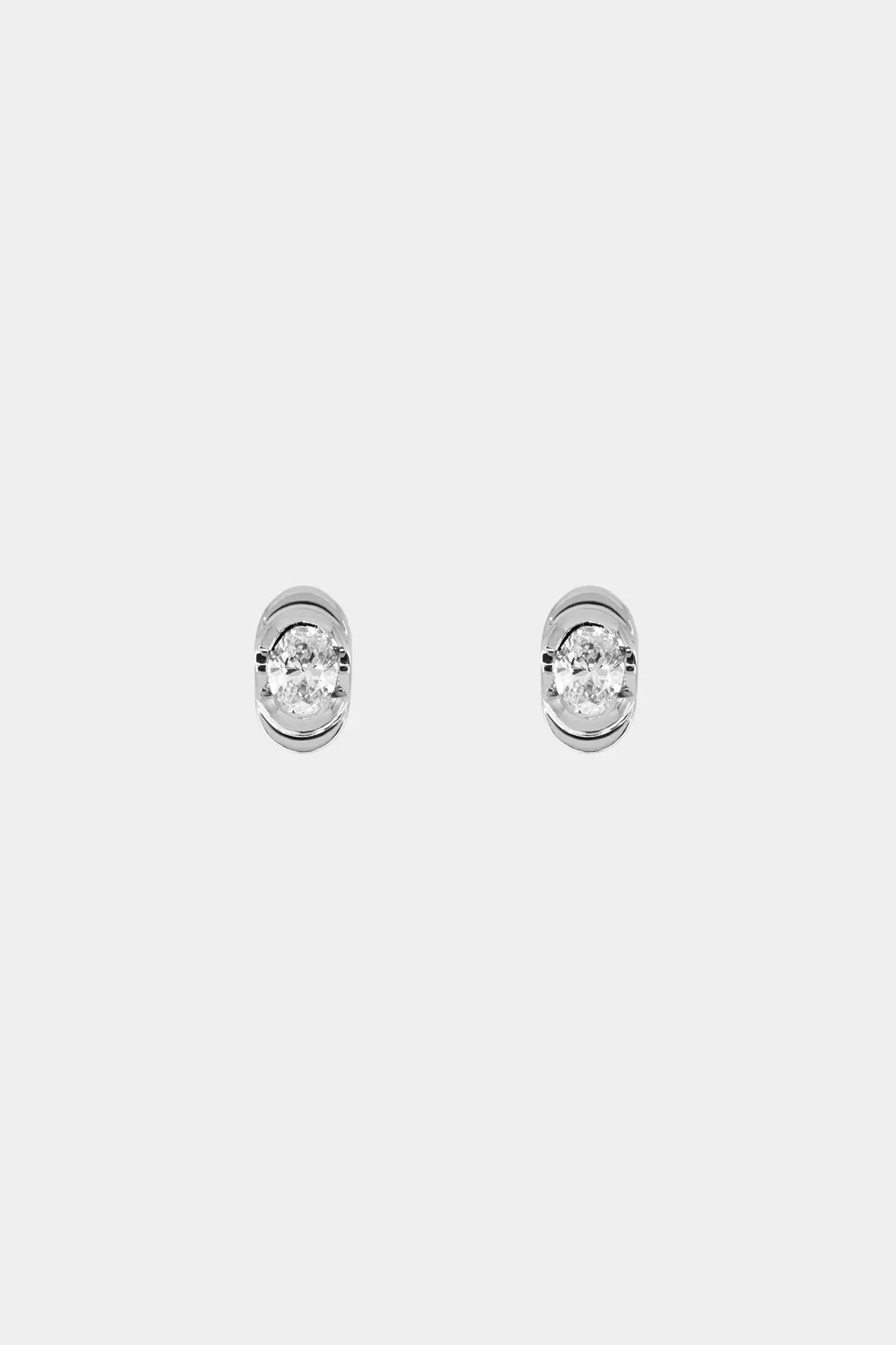 0.20 CT Mini Oval Cut Moissanite Diamond Studs Earrings