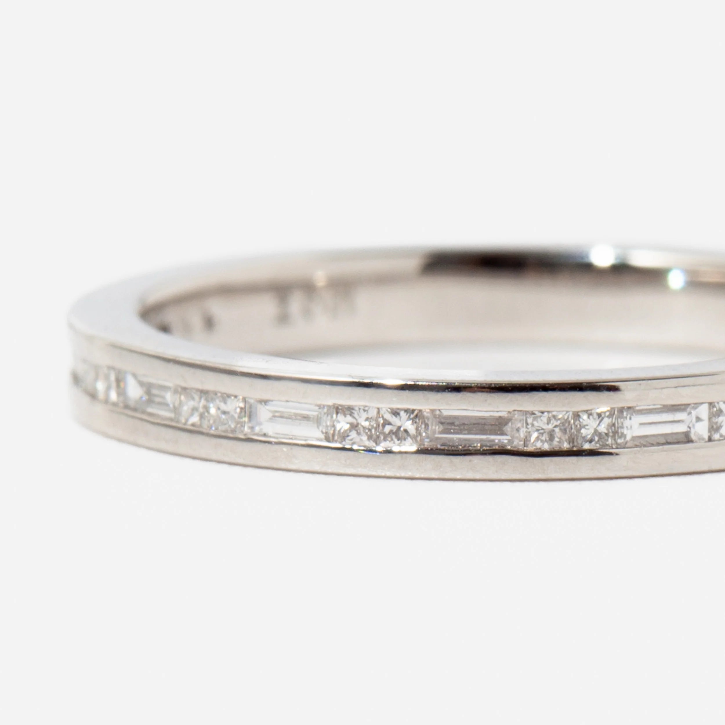 0.3 TCW Baguette & Princess CVD Diamond Channel Setting Wedding Band