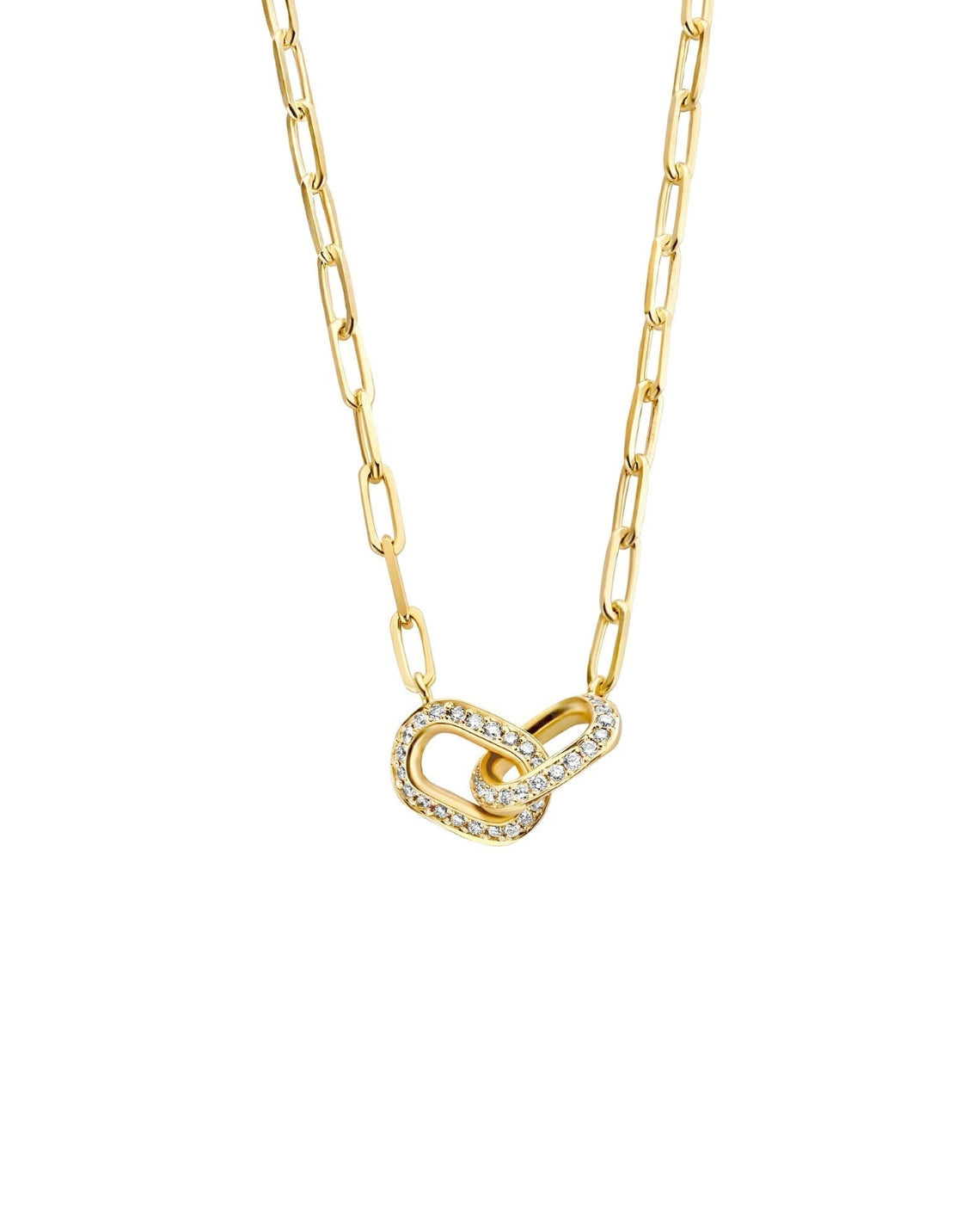 0.63 TCW Round Moissanite Diamond Unity Pendent Necklace - Camila Brown