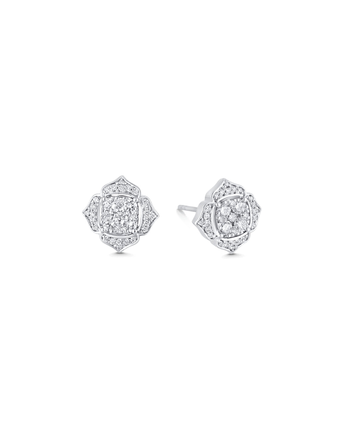 0.54 TCW Round Moissanite Diamond Stud Earrings - Camila Brown