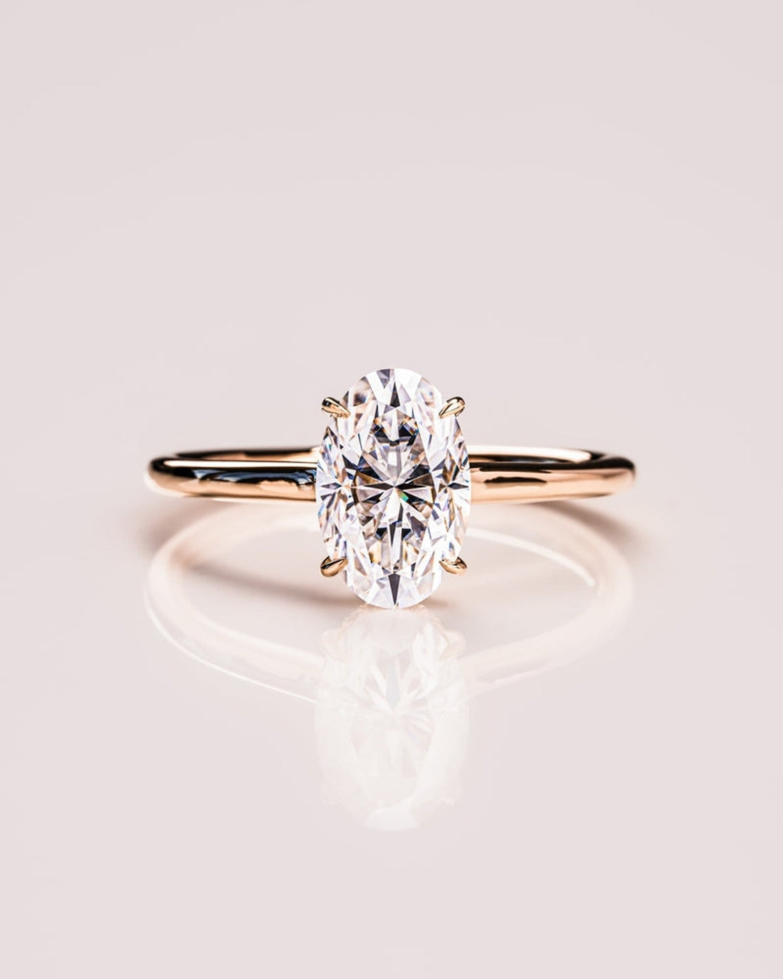 5.55 CT Oval CZ Diamond Hidden Halo Engagement Ring- Home Trial Set for Kim