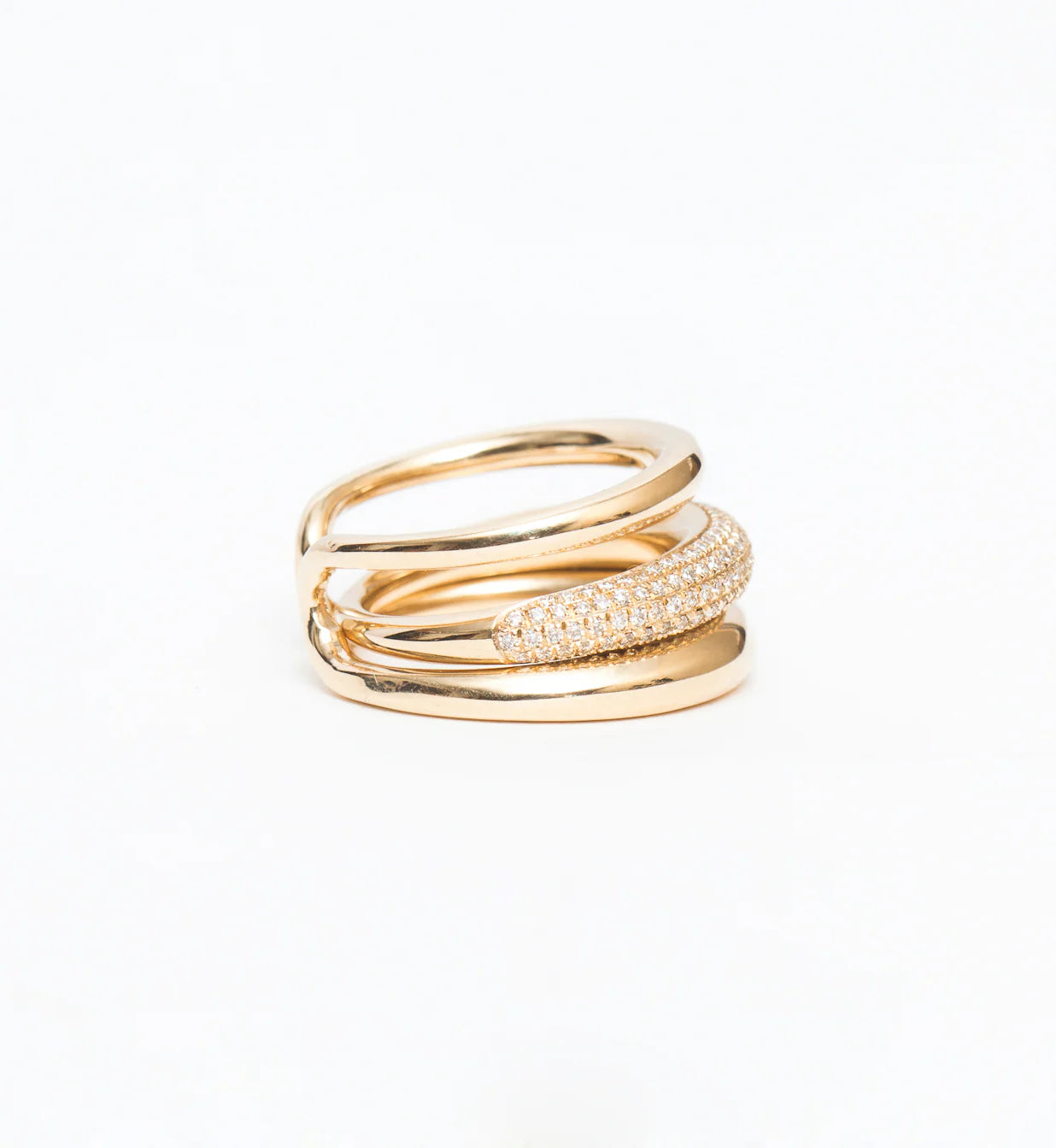 Twin Plain Delicate Wedding Band