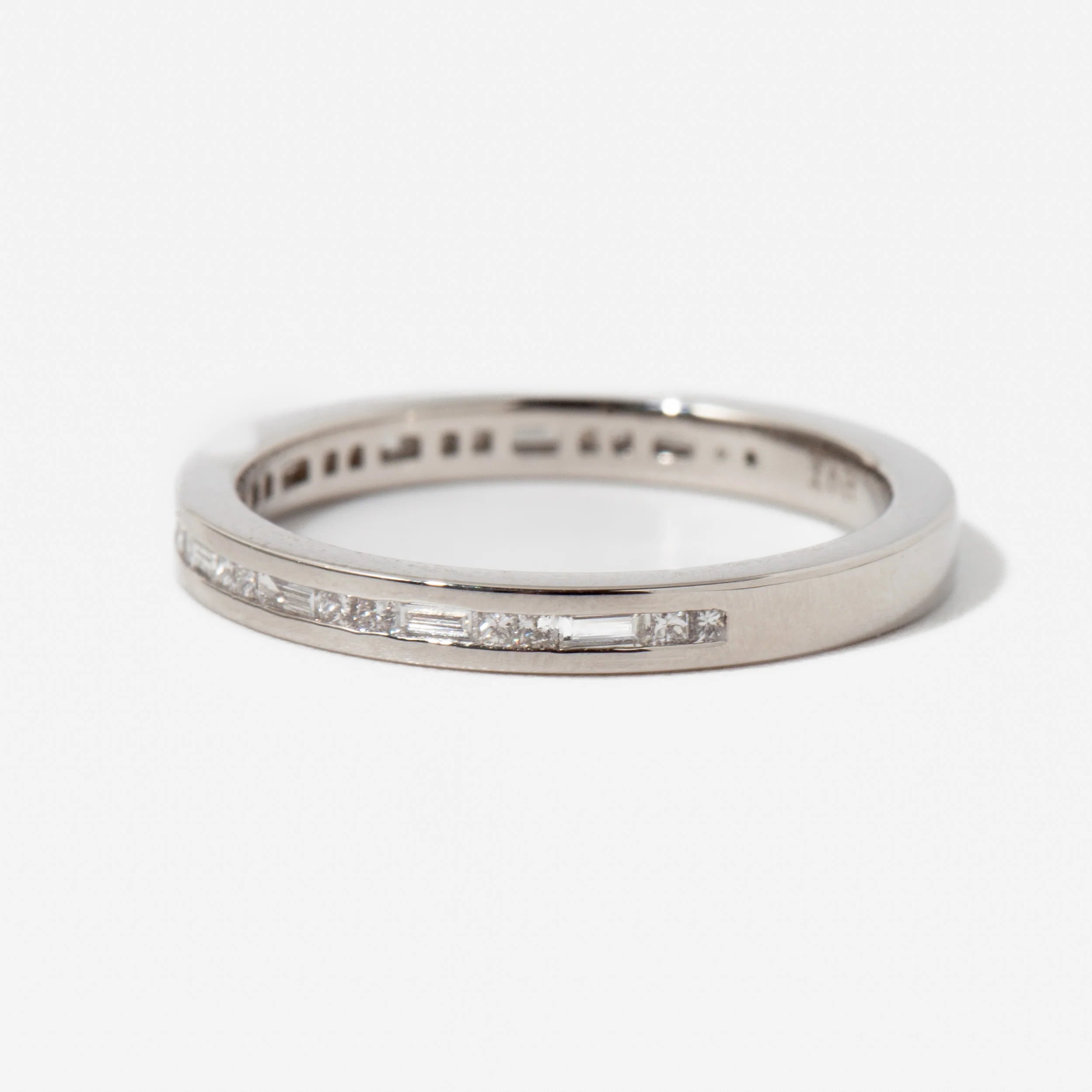 0.3 TCW Baguette & Princess CVD Diamond Channel Setting Wedding Band
