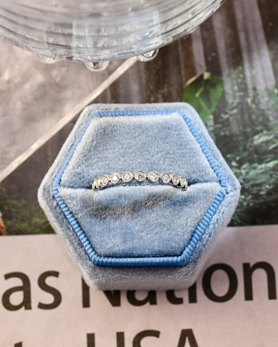 1.0 TCW Round CVD Diamond Bezel Wedding Band - Camila Brown