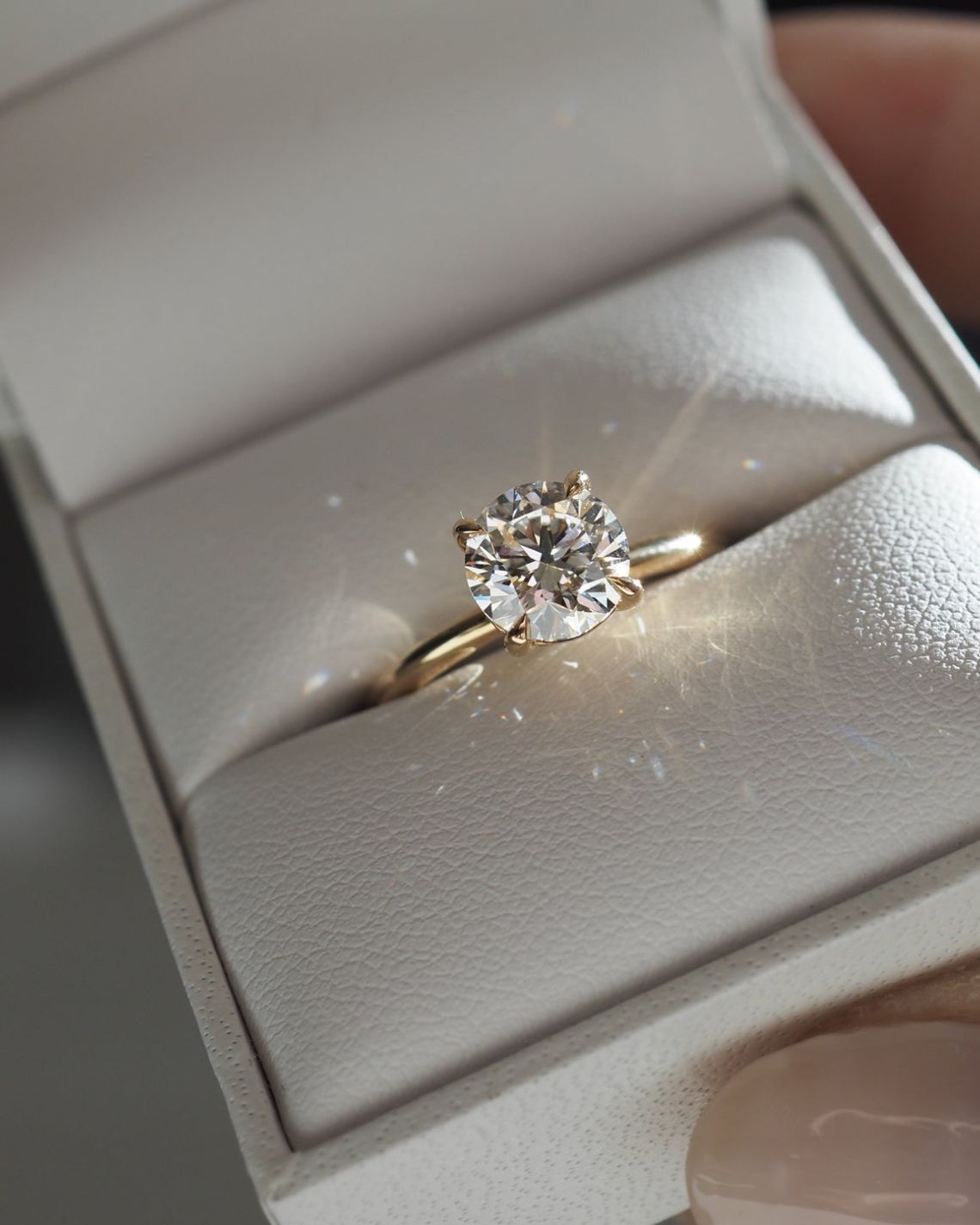 1.5 CT Round E/VS1 CVD Diamond Solitaire Engagement Ring - Camila Brown