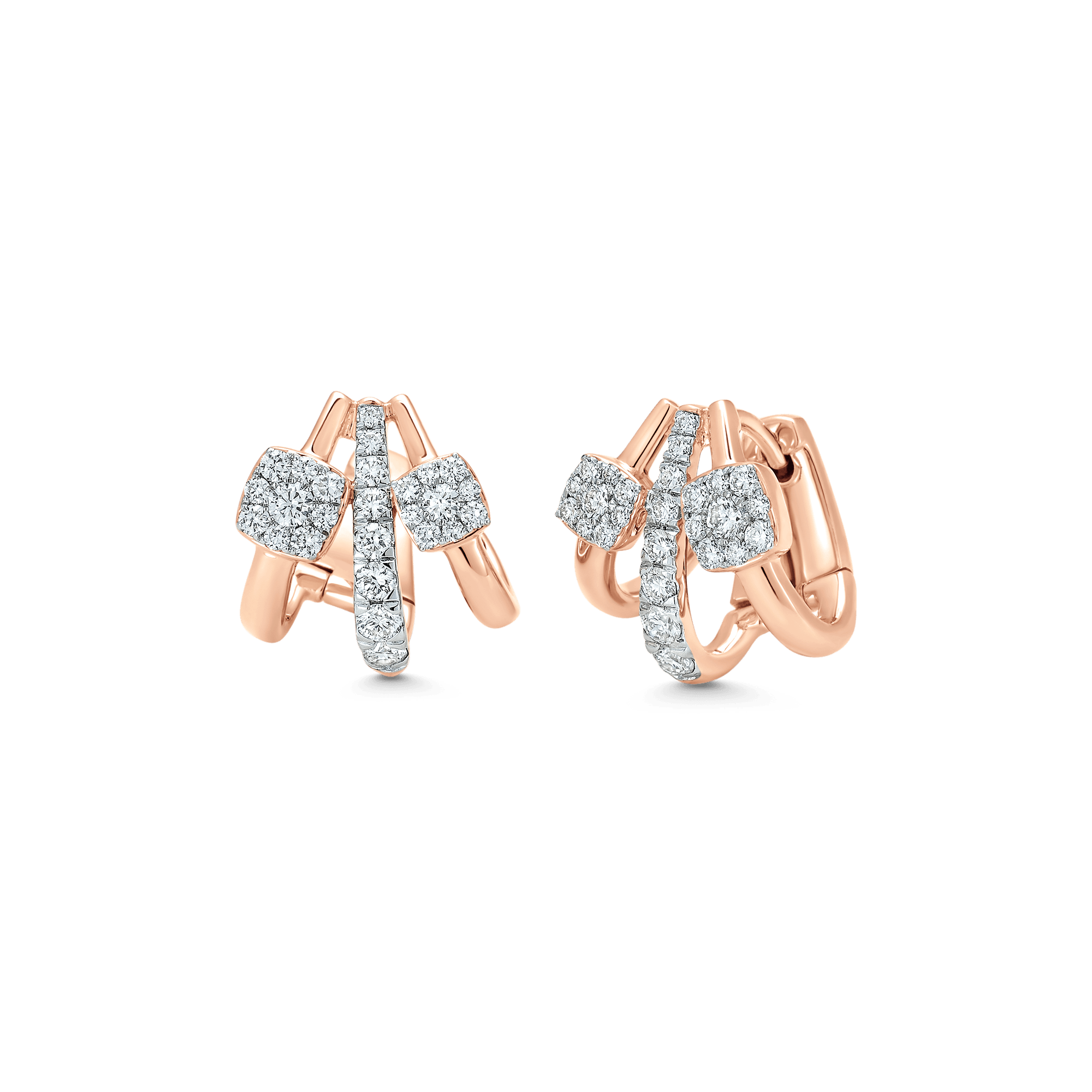 0.75 TCW Round Moissanite Diamond Ear Cuff Earrings - Camila Brown