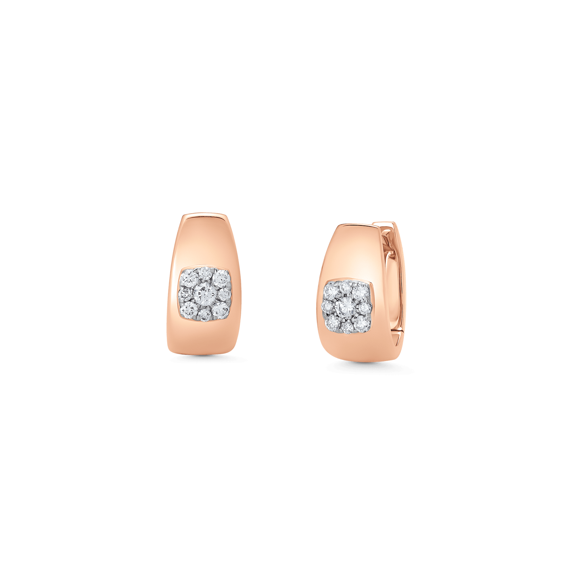 0.27 TCW Round Moissanite Diamond Huggie Earrings - Camila Brown