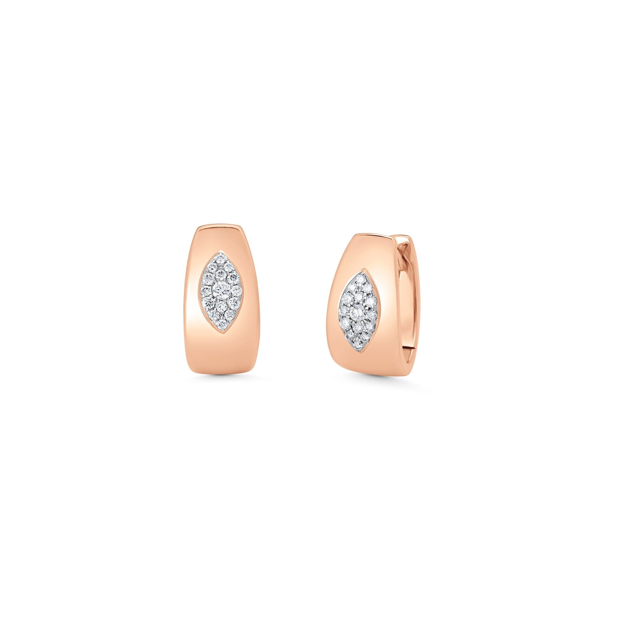 0.16 TCW Round Moissanite Diamond Huggie Earrings - Camila Brown